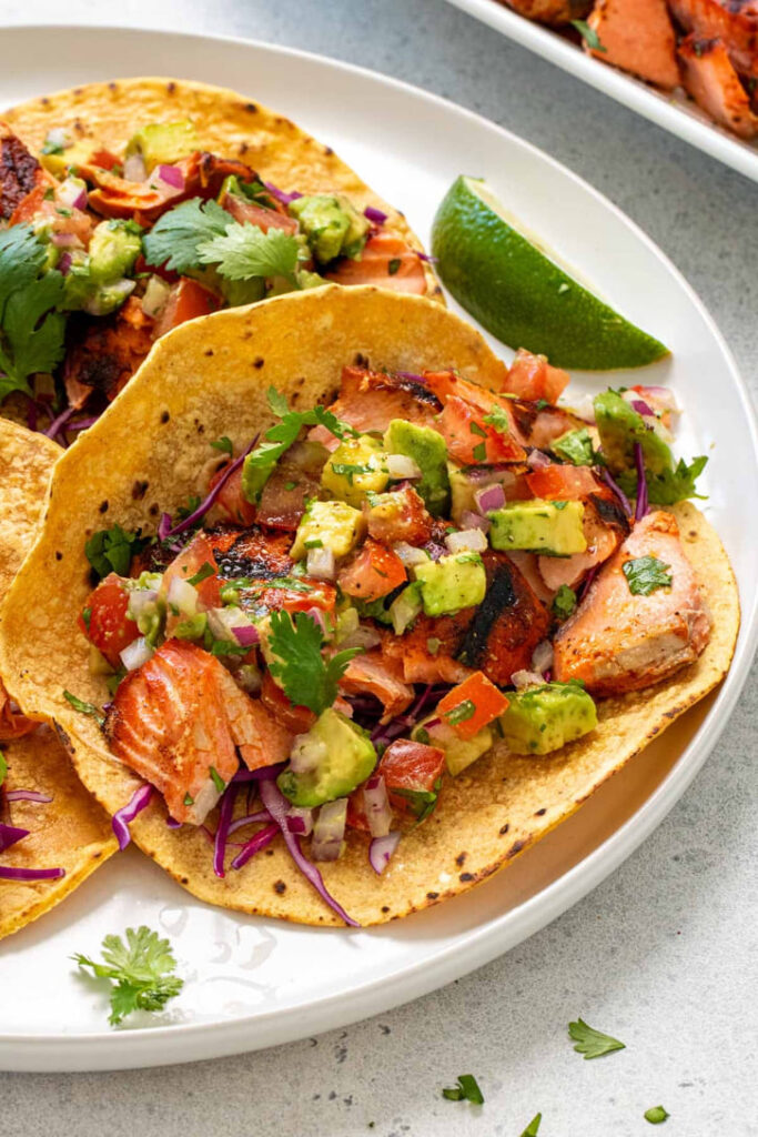 Giá trị dinh dưỡng của Tacos cá hồi